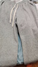 名創(chuàng  )優(yōu)品（MINISO）直筒褲男重磅休閑潮流春秋季青少年寬松百搭垂感衛褲 麻灰 M 曬單實(shí)拍圖