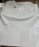 謎底刺繡白T恤短袖女2025春季新品簡(jiǎn)約百搭純棉寬松上衣251MT0101 亮白 L 曬單實(shí)拍圖