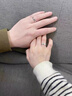 dw對(duì)戒情侶戒指一對(duì)純銀輕奢男女款素圈可定制刻字送女友高級(jí)感禮物 怦然心動(dòng)對(duì)戒(活口可調(diào)節(jié)) 曬單實(shí)拍圖