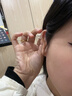 鹿戀s999足銀C形單鉆耳釘女 男女極簡(jiǎn)鋯石耳圈養耳洞耳骨夾耳飾品 12mm直徑 曬單實(shí)拍圖