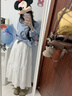 DXOT2025年韓系溫柔蛋糕裙粉色半身長(zhǎng)裙夏季甜美高腰顯瘦A字型半身裙 粉色（實(shí)物顏色偏淺） M 建議 100-115斤 曬單實(shí)拍圖