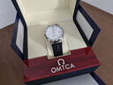 瑞士新款歐米茄原裝手表男士機械表真鉆超薄防水十大品牌專(zhuān)用男表 OM888氣質(zhì)本色白面 曬單實(shí)拍圖