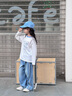棵初2025年新款兒童分割毛須邊牛仔褲女童春季品質(zhì)斜紋棉休閑褲 藍(lán)色 現(xiàn)貨 130 cm 曬單實拍圖