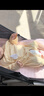 貝瑞加（Babyprints）寶寶連體衣2件裝嬰兒長(zhǎng)袖純棉家居服護(hù)肚連身衣柔軟爬服 黃66 曬單實(shí)拍圖