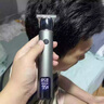颯望【德國】光頭神器理發(fā)剃光頭自理發(fā)器電推子充電電推剪油頭鬢角修剪器成人兒童充電理發(fā)剪雕刻發(fā)廊 漸變銀 旗艦款【數顯版】升級續航丨強勁電機不卡發(fā) 曬單實(shí)拍圖