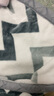 南極人（NanJiren）毛毯被子加厚冬天蓋毯冬季辦公室午睡毯雙層拉舍爾宿舍單人鋪床毯 幾何鹿【拉舍爾毛毯】BDL 150x200cm【約5斤】 曬單實(shí)拍圖