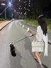 FSHE法式氣質(zhì)白色連衣裙女早春韓系氛圍感穿搭顯瘦長袖娃娃裙子女新款 白色 均碼 曬單實(shí)拍圖