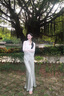 納薇（naivee）春夏季氣質(zhì)垂感修身通勤魚(yú)尾半身裙女優(yōu)雅包臀長(zhǎng)款流光半裙設(shè)計(jì)感 淺灰（及地款） M 曬單實(shí)拍圖