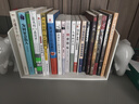 時(shí)代良品 簡(jiǎn)約書(shū)立架書(shū)架書(shū)立塑料文件架桌面文具收納三格收納架辦公用品 SD-9619米白色 曬單實(shí)拍圖