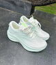 安踏葉子7丨女鞋運動(dòng)鞋女春季輕便減震厚底增高休閑鞋網(wǎng)面透氣跑步鞋 【葉子5】象牙白/淺曦綠/熒光淺草綠-1 38 (235mm) 曬單實(shí)拍圖