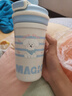 oktp可愛雙飲保溫杯學(xué)生女高顏值316帶吸管水杯咖啡杯子水壺生日禮物 藍(lán)色410ml【帶茶漏+贈蝴蝶結(jié)】 曬單實(shí)拍圖