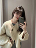 棉致2025春裝搭配一整套女鹽系小香風(fēng)韓劇穿搭衣服兩件套裝女連衣裙子 杏色外套+咖色半身裙【套裝】 M 建議95-110斤 曬單實(shí)拍圖