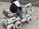 WORK BABY兒童電動挖掘機可坐雙人男女孩玩具車2-9歲寶寶可騎挖土機工程車 六輪黃色+可坐大人+藍牙 曬單實拍圖
