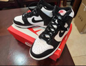 耐克男子輕便高幫運(yùn)動(dòng)鞋冬季復(fù)古緩震板鞋NIKE DUNK HIGH DD1399 105白色/黑/荷蘭橙 41 曬單實(shí)拍圖