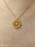 潮宏基 臻金臻鉆花開富貴5G花絲黃金項(xiàng)鏈女雙面可轉(zhuǎn)動(dòng)送女友生日禮物YD 鏈長約42cm+延長鏈 曬單實(shí)拍圖
