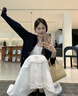 CTOX白色法式蓬蓬裙女夏秋夏2025新款氣質(zhì)仙女a(chǎn)字半身裙芭蕾蛋糕裙子 白色【款】 常規(guī) M 建議體重95-110斤 曬單實(shí)拍圖
