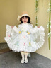 G.DUCKKIDS女童夏季洛麗塔花仙子裙子寶寶公主裙超萌網(wǎng)紗裙生日禮服蓬蓬裙潮 裙子+拖尾＋頭飾＋襪子 100 尺碼2~3歲【 90-100cm】 曬單實(shí)拍圖