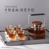 ORTOR茶盤簡約中式茶海儲水排水茶海功夫茶具干泡濕泡茶臺 中號離子灰茶盤（帶排水） 曬單實拍圖