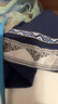 圣笑兒童夏季漢服唐裝壯族服裝廣西少數(shù)民族三月三男童幼兒園表演服 女童藏青色上衣+裙子 常規(guī) 120cm 曬單實拍圖