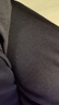 德瑪納顯腿長加寬腰頭打褶設(shè)計純色百搭西裝長褲女闊腿褲秋 黑色 L  曬單實拍圖