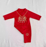 迪士尼中式嬰兒衣服夏季男女寶寶百日宴周歲禮服抓周服夏裝薄款純棉唐裝 金鎖福(春秋長袖+福襪狀元帽) 90 (12-18個月) 建議身高75-85c 曬單實拍圖