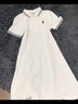 Teenie Weenie小熊休閑通勤氣質(zhì)收腰Polo白色連衣裙夏裝連身裙女裝裙子 藏青色 XS (155) 曬單實(shí)拍圖