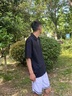 卡賓（CABBEEN）【重磅純棉】男裝火元素logo短袖Polo衫拉鏈翻領(lǐng)上衣潮牌T恤 煤黑色01 L /175/50 曬單實拍圖