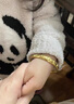 福凰珠寶金魚櫻花黃金手鐲實心推拉999足金包銀可調(diào)節(jié)手鐲時尚大氣送媽媽 櫻花手鐲-包金2克總重約30克 曬單實拍圖