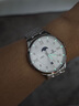 嘉年華（CARNIVAL）瑞士品牌十大名表手表男士全自動(dòng)機械表防水送男友父親情人節禮物 銀白鋼帶-進(jìn)口機芯8097 曬單實(shí)拍圖