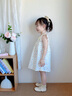 優(yōu)奇女童連衣裙夏裝2025新款兒童純棉公主裙寶寶一周歲禮服夏季吊帶裙 彩紅波點(diǎn) 90 曬單實(shí)拍圖