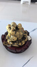 明恩純黃銅金蟾招財(cái)擺件三足金蟬蟾蜍三腳銅金蟾全銅八方金蟾家用客廳 小號(hào)八方金蟾(底座+銅錢) 曬單實(shí)拍圖