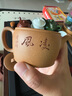 藏壺天下紫砂壺宜興國助工朱倩冰黃降坡大口全手工刻繪小容量漢瓦 漢瓦 曬單實(shí)拍圖