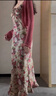 緋垚法式碎花吊帶連衣裙子女開(kāi)衫2025春夏季海邊度假高級感長(cháng)裙套裝 吊帶裙+開(kāi)衫【建議80-100斤】 S 曬單實(shí)拍圖