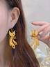 瑞諾黃金鳳凰耳環(huán)女新款婚嫁999足金鳳舞九天耳飾結(jié)婚訂婚送老婆 禮盒定金 曬單實拍圖