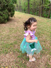 G.DUCKKIDS童裝公主裙女童美人魚(yú)裙子夏季兒童連衣裙生日禮服小女孩背心裙 紫色 90 適合80-90年齡1-2歲左右 曬單實(shí)拍圖