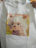 勤思路短袖定制t恤衣服定做印照片logo班服diy來圖定制自定義情侶文化衫 白色-定制單面印 L -成人款 曬單實拍圖
