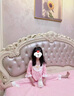 G.DUCKKIDS童裝女童家居服套裝春秋季新款女寶寶中小童愛莎公主睡衣長袖衣服 粉色 110 【建議3-4歲】 曬單實(shí)拍圖