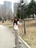 衣品天成2025春夏季純棉闊腿牛仔褲女高腰時(shí)尚長(zhǎng)褲顯瘦寬松直筒拖地褲子女 曬單實(shí)拍圖
