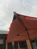 幻航遮陽(yáng)傘戶(hù)外擺攤太陽(yáng)傘大雨傘大型防曬傘擺攤傘庭院四方傘加粗加厚 紅色2.5X2四骨加粗骨架 曬單實(shí)拍圖