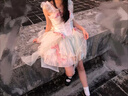閃動(dòng)少女（SHANDONGSHAONV）洛麗塔lo蘿莉塔原創(chuàng  )設計jsk正版lolita仙氣公主連衣裙生日禮服 綠色jsk+大拖尾 M (85斤到100斤 曬單實(shí)拍圖