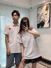 MDlilapolo領(lǐng)情侶裝夏季結(jié)婚領(lǐng)證登記照2025新款潮流短袖t恤衣服定制 白色(愛心一) M 單件 （100-110斤） 曬單實(shí)拍圖
