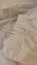 無(wú)印良品（MUJI）女式 工裝 寬版褲  褲子女款 25年春季款 休閑褲 女裝 BE1VOA5S 米白色 XL (165/74A) 曬單實(shí)拍圖
