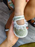 小野七天嬰兒學(xué)步鞋嬰童春夏季秋軟底寶寶3-6-12個(gè)月學(xué)步初生地板棉布鞋襪 S碼 腳長(cháng)11cm以?xún)?曬單實(shí)拍圖
