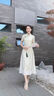 凡小如新中式旗袍女夏季2025年改良連衣裙中國風(fēng)氣質(zhì)高級感顯瘦日?？纱?綠色 M 【建議95-105斤】 曬單實(shí)拍圖