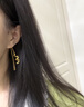 瑞諾黃金耳線女士新款999足金耳釘流蘇耳飾情人節(jié)禮物送女友 精美包裝 曬單實拍圖