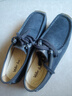 Walker Shop奧卡索豆豆鞋女平底媽媽鞋懶人一腳蹬蝸牛鞋女單鞋休閑健步鞋女 M012001灰藍色 40 曬單實(shí)拍圖