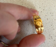 中國黃金（CHINA GOLD）黃金戒指男足金999方形鏡面戒指生日父親節禮物送男友老公 約7.8g 曬單實(shí)拍圖