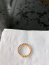 中國黃金（CHINA GOLD）黃金戒指3D硬金錢幣戒指寬面銅錢足金戒指男女同款對戒生日禮物女 【11圈號】約1.2g 曬單實拍圖