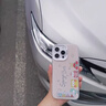 巴蒂尼 可愛(ài)海綿寶寶適用iphone16promax手機(jī)殼卡通新款蘋(píng)果15Pro硅膠磨砂14金屬支架13彩繪12全包防摔 白色【海綿寶寶】磨砂彩銀*金屬支架 iPhone 13 曬單實(shí)拍圖