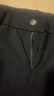 MMOPTOP潮牌寬松休閑褲男士春夏商務(wù)垂感西褲子直筒闊腿長褲80139黑色L 曬單實拍圖